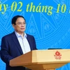 Thủ tướng Phạm Minh Chính chủ trì Phiên họp lần thứ 5 của Ban Chỉ đạo COP26. (Ảnh: Dương Giang/TTXVN)