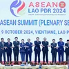 Thủ tướng Phạm Minh Chính và các Trưởng đoàn tham dự Phiên toàn thể Hội nghị Cấp cao ASEAN lần thứ 44. (Ảnh: Dương Giang/TTXVN)