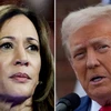 Phó Tổng thống Mỹ Kamala Harris (trái) và cựu Tổng thống Donald Trump. (Ảnh: REUTERS/TTXVN)