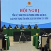 Hội nghị tổng kết năm 2024 và triển khai phương hướng nhiệm vụ, giải pháp trọng tâm năm 2025 của ngành xây dựng. (Ảnh: Thu Hằng/TTXVN)