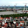 Công trình cầu Nhật Tân (Hà Nội), do JICA tài trợ vốn. (Nguồn: TTXVN)
