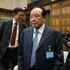 Phó Thủ tướng kiêm Ngoại trưởng Campuchia Hor Namhong tại phiên tòa của ICJ ngày 11/11 vừa qua. (Ảnh; AFP/TTXVN)