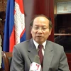 Quốc vụ khanh Nhà nước, Người phát ngôn Văn phòng Chính phủ Campuchia Phay Siphan. (Ảnh: Xuân Khu/Vietnam+)
