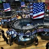 Mootj phiên giao dịch trên thị trường chứng khoán New York (Mỹ). (Ảnh: AFP/TTXVN)