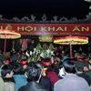 Quang cảnh Lễ hội khai ấn đền Trần năm 2013. (Ảnh: Quốc Khánh/TTXVN)