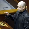 Tân Chủ tịch Quốc hội Ukraine Oleksandr Turchynov phát biểu trong phiên họp ở Kiev ngày 22/2. (Ảnh: AFP/TTXVN)