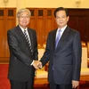 Thủ tướng Nguyễn Tấn Dũng tiếp Giám đốc Khu vực Tây Thái Bình Dương của Tổ chức Y tế Thế giới (WHO) Shin Young Soo. (Ảnh: Dương Giang/TTXVN)