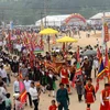 Quang cảnh lễ hội Tây Thiên, huyện Tam Đảo, tỉnh Vĩnh Phúc. (Ảnh: Thanh Tùng/TTXVN)