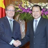 Phó Thủ tướng Vũ Văn Ninh tiếp Phó Chủ tịch WB Axel Van Trotsenburg. (Ảnh: Lâm Khánh/TTXVN)