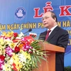 Phó Thủ tướng Nguyễn Xuân Phúc phát biểu tại Lễ kỷ niệm. (Ảnh: Doãn Tấn/TTXVN)