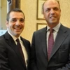 Bộ trưởng Nội vụ Albania Saimir Tahiri và Bộ trưởng Nội vụ Italy Angelino Alfano. (Nguồn: albeu.com)