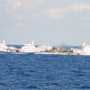 Các tàu hộ tống Trung Quốc tăng bảo vệ giàn khoan Hải Dương-981