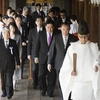 Hàn Quốc phản đối Thủ tướng Nhật gửi đồ lễ tới đền Yasukuni