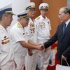 Chủ tịch Quốc hội tiếp các cựu chiến binh Đoàn tàu không số