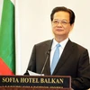 Thủ tướng Nguyễn Tấn Dũng phát biểu tại buổi đối thoại. (Ảnh: Đức Tám/TTXVN)