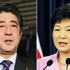 Tổng thống Hàn Quốc Park Geun Hye và Thủ tướng Nhật Bản Shinzo Abe. (Nguồn: asia.nikkei.com)
