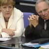 Thủ tướng Đức Angela Merkel và Bộ trưởng Tài chính Wolfgang Schäuble. (Nguồn: Reuters)