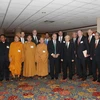Tổng Bí thư Nguyễn Phú Trọng tiếp các lãnh tụ tôn giáo Hoa Kỳ và đại diện Viện Liên kết Toàn cầu. (Ảnh: Trí Dũng/TTXVN)