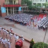 Lễ Khai giảng năm học mới 2014 -2015 của Trường Tiểu học Bạch Mai, quận Hai Bà Trưng, Hà Nội. (Ảnh: Anh Tuấn/TTXVN)