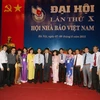 Đoàn đại biểu Thông tấn xã Việt Nam dự Đại hội. (Ảnh: TTXVN)
