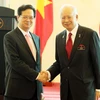 Thủ tướng Nguyễn Tấn Dũng và Thủ tướng Malaysia Najib Razak. (Ảnh: Đức Tám/TTXVN)