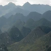 Cảnh "rừng đá" trên cao nguyên đá Đồng Văn, Hà Giang. (Ảnh: Minh Tâm/TTXVN)