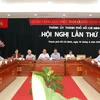 Hội nghị Ban chấp hành Đảng bộ TP Hồ Chí Minh khóa IX - lần thứ 25 về công tác nhân sự chuẩn bị cho Đại hội Đảng bộ TP Hồ Chí Minh khóa X, nhiệm kỳ 2015-2020. (Ảnh: Thanh Vũ/TTXVN)