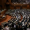Toàn cảnh phiên họp của Thượng viện Nhật Bản ở Tokyo ngày 19/9. (Ảnh: Reuter/TTXVN)