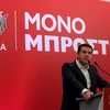 Cựu Thủ tướng Hy Lạp Alexis Tsipras tại cuộc họp của đảng Syriza ở thủ đô Athens ngày 29/8 vừa qua. (Ảnh: THX/TTXVN)