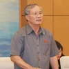 Trung tướng Nguyễn Kim Khoa, Chủ nhiệm Ủy ban Quốc phòng và An ninh của Quốc hội đẫn đầu đoàn Việt Nam tham dự Hội nghị. (Ảnh: Phương Hoa/TTXVN)