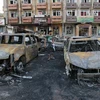 Hiện trường vụ đánh bom ở trung tâm thủ đô Baghdad của Iraq. (Ảnh: Reuters/TTXVN)