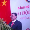 Ông Võ Thành Hạo, tái đắc cử Bí thư Tỉnh ủy. (Ảnh: Văn Trí/TTXVN)