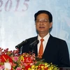 Thủ tướng Nguyễn Tấn Dũng phát biểu tại Đại hội. (Ảnh: Đức Tám/TTXVN)