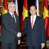 Thủ tướng Nguyễn Tấn Dũng hội kiến với Chủ tịch Thượng viện Cộng hòa Séc Milan Stech đang thăm chính thức Việt Nam. (Ảnh: Đức Tám/TTXVN)