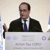 Tổng thống Pháp Francois Hollande phát biểu ngày 6/12, tại Paris. (Ảnh: AFP/TTXVN)