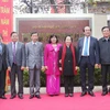 Phó Chủ tịch nước Nguyễn Thị Doan và các đại biểu dự buổi lễ. (Ảnh: Thanh Tuấn/TTXVN)