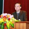 Trưởng Ban Tổ chức Trung ương Tô Huy Rứa phát biểu chỉ đạo Hội nghị. (Ảnh: Doãn Tấn/TTXVN)
