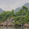Phong cảnh Vườn quốc gia Phong Nha-Kẻ Bàng bên dòng sông Chày. (Ảnh: Thanh Hà/TTXVN)