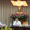 Chủ tịch nước Trương Tấn Sang thăm và chúc Tết tại tỉnh Đồng Tháp. (Ảnh: Nguyễn Văn Trí/TTXVN)