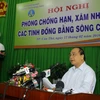 Phó Thủ tướng Nguyễn Xuân Phúc phát biểu chỉ đạo Hội nghị. (Ảnh: Duy Khương/TTXVN)