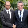 Bộ trưởng Nội vụ Maroc Mohamed Hassad và Bộ trưởng Nội vụ Đức Thomas de Maiziere. (Nguồn: moroccoworldnews.com)