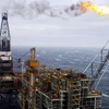 Một giàn khoan dầu tại Biển Bắc. (Ảnh: AP/TTXVN)