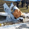 Hiện trường vụ rơi máy bay tại Nhật Bản. (Ảnh: Kyodo/TTXVN)