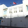Đại sứ quán Tunisia ở thủ đô Tripoli của Libya vào ngày 17/4/2014. (Nguồn: AFP)