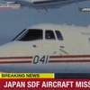 Hình ảnh chiếc máy bay mất tích trên bản tin Nhật Bản. (Nguồn: NHK)