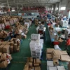 Ngăn xếp của các thùng hàng ở bến cảng Keppel, Singapore. (Nguồn: channelnewsasia.com)