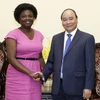 Thủ tướng Nguyễn Xuân Phúc tiếp bà Victoria Kwakwa, Phó Chủ tịch Ngân hàng Thế giới. (Ảnh: Thống Nhất/TTXVN) 