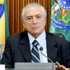 Tổng thống lâm thời Brazil Michel Temer trong một cuộc họp ở Brasilia ngày 13/5 vừa qua. (Ảnh: AFP/TTXVN)