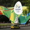 Áp phích quảng cáo Thế vận hội mùa Hè Olympic 2016 tại thành phố Rio de Janeiro ngày 28/6 vừa qua. (Ảnh: EPA/TTXVN)