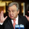 Cựu Thủ tướng Bồ Đào Nha Antonio Guterres trả lời phỏng vấn báo chí tại trụ sở Liên hợp quốc ở New York (Mỹ) ngày 12/4 vừa qua. (Ảnh: AFP/TTXVN)